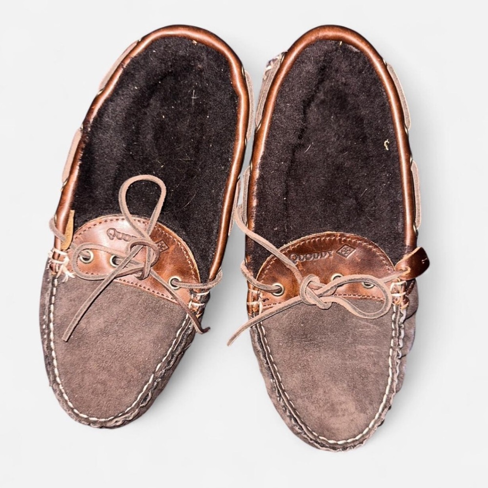 Quoddy Men's Brown Leather Loafers
